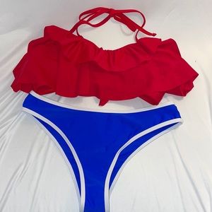 Heat Move, Two Piece, Medium, Red/White/Blue, Never Worn